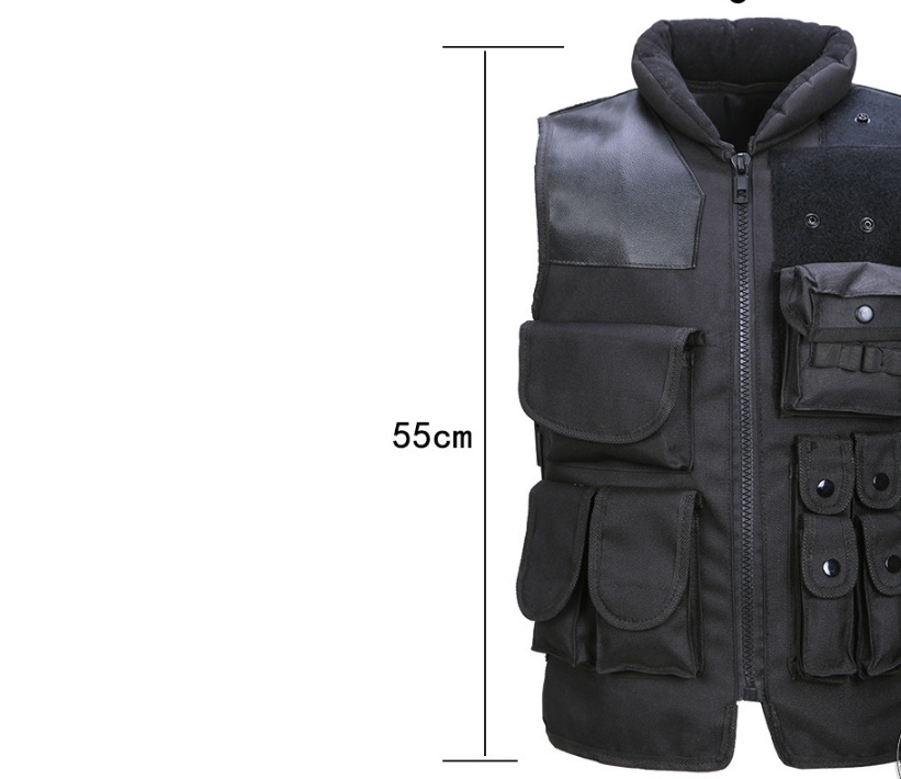 Tactical Vest Black Mens Military Hunting Vest 6 Tactical Vest Black Mens Military Hunting Vest - Image 6