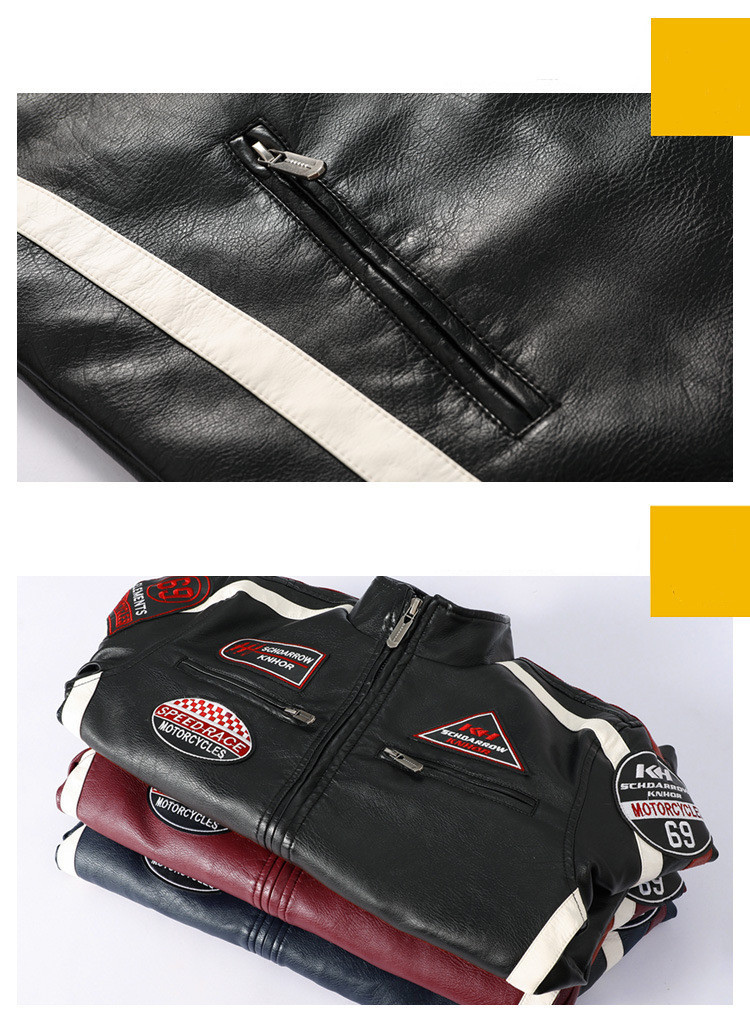 Men's Motorcycle Leather Suit 3 Men's Motorcycle Leather Suit - Image 3