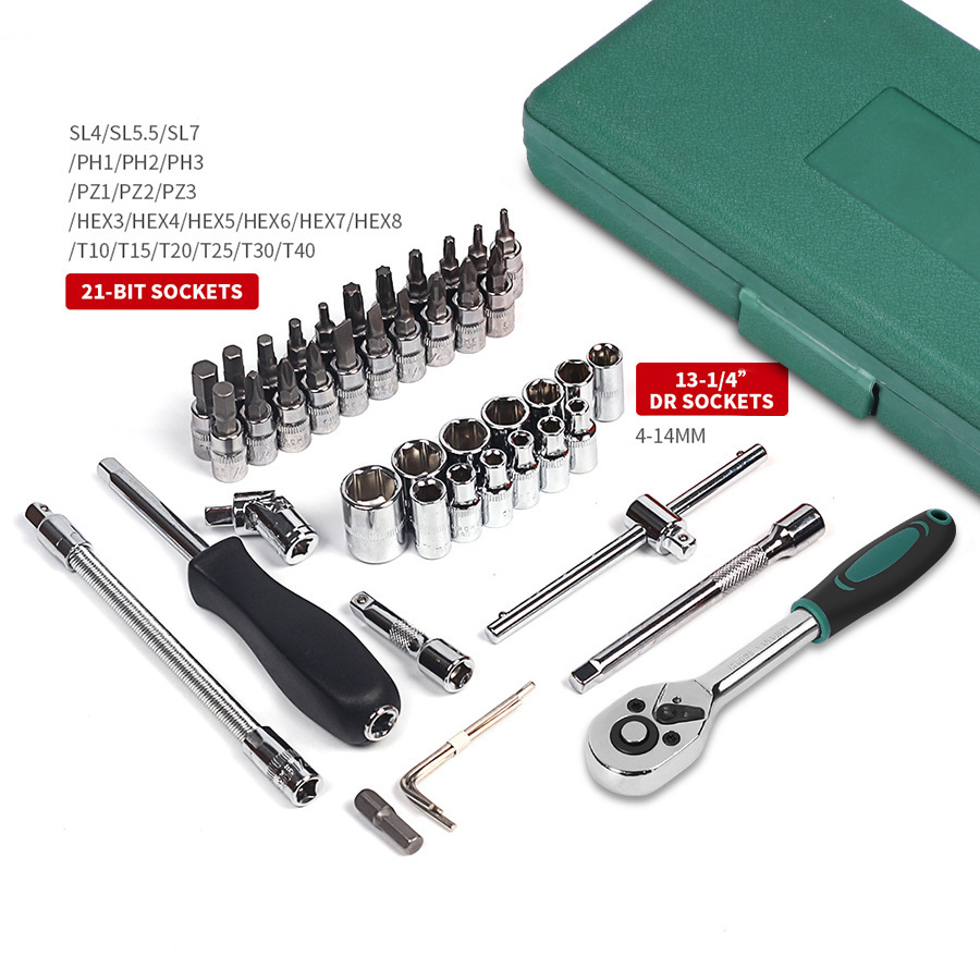 Car Repair Tool 46pcs Inch Socket Set 3 Car Repair Tool 46pcs Inch Socket Set - Image 3