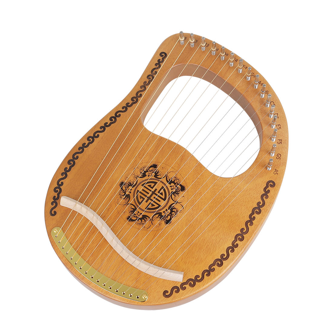 Small Harp, Portable Musical Instrument 2 Small Harp, Portable Musical Instrument - Image 2