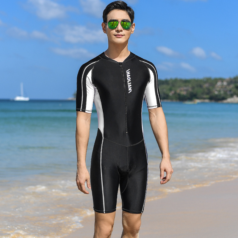 One-Piece Short-Sleeve Swimsuit 4 One-Piece Short-Sleeve Swimsuit - Image 4