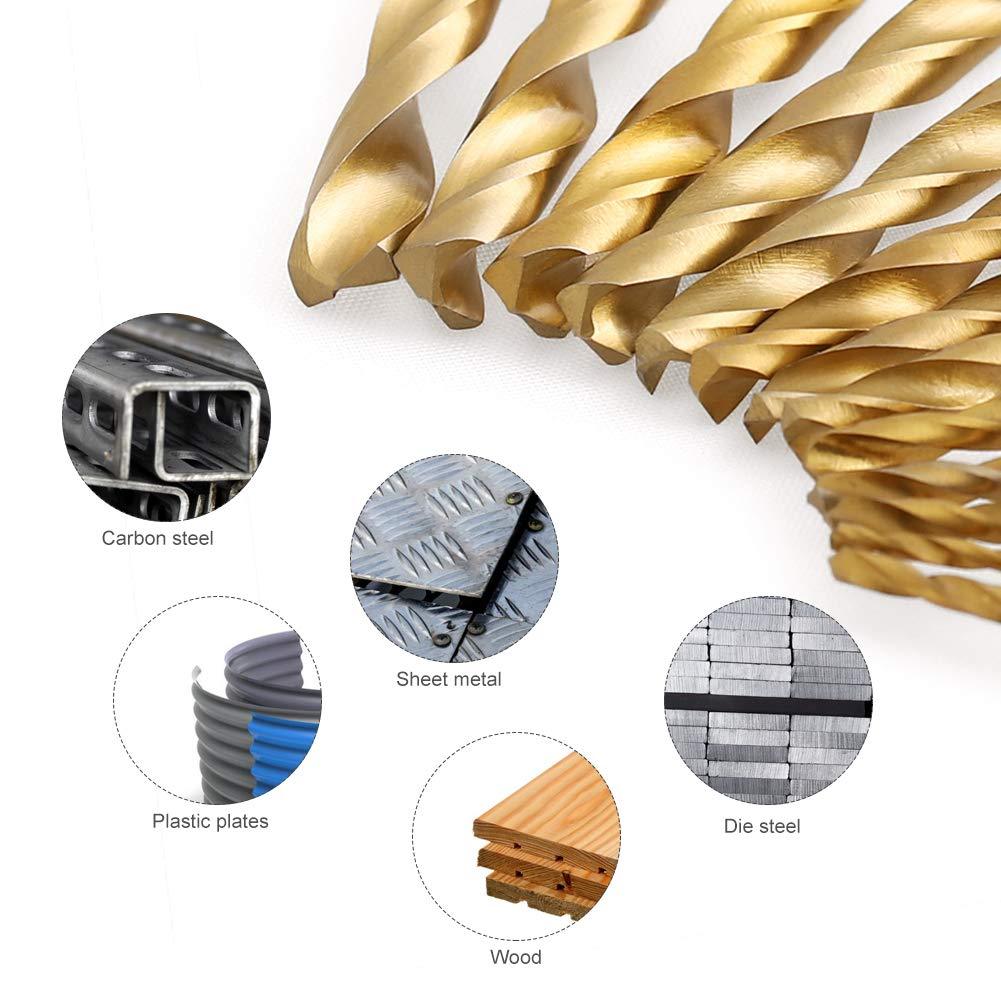 Steel Twist Drill 13 Sets, Hard Hexagonal Shank Titanium-Plated Wear-Resistant Drill Set 3 Steel Twist Drill 13 Sets, Hard Hexagonal Shank Titanium-Plated Wear-Resistant Drill Set - Image 3