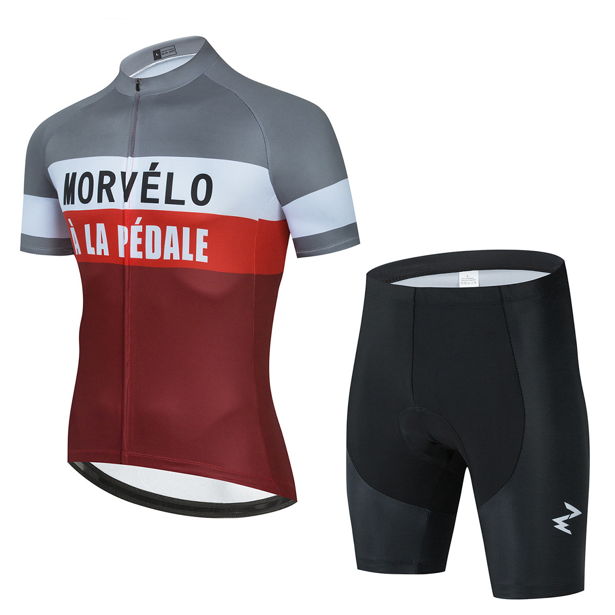Short-Sleeved Cycling Jersey Suit Breathable Bicycle Sportswear Uniform Custom Cycling Jersey 7 Short-Sleeved Cycling Jersey Suit Breathable Bicycle Sportswear Uniform Custom Cycling Jersey - Image 7