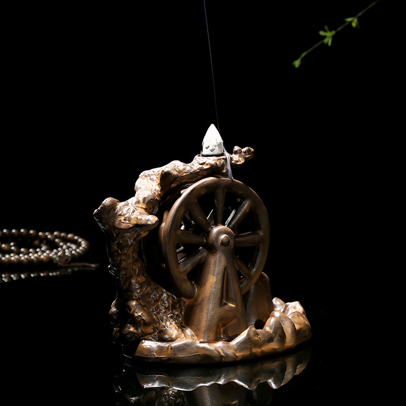 Ceramic Flow Smoke Backflow Incense Burner Indoor 2 Ceramic Flow Smoke Backflow Incense Burner Indoor - Image 2