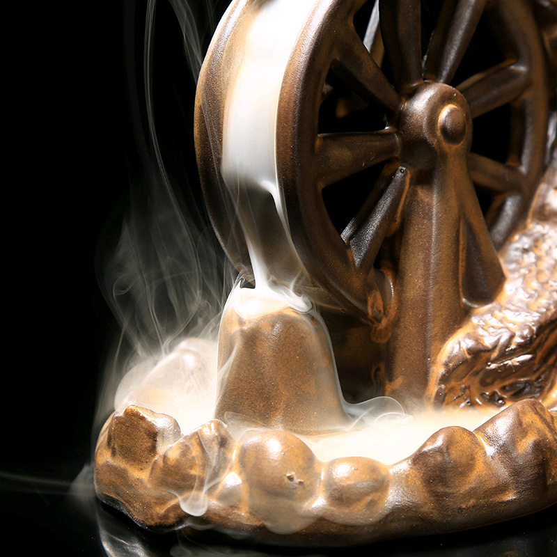Ceramic Flow Smoke Backflow Incense Burner Indoor 3 Ceramic Flow Smoke Backflow Incense Burner Indoor - Image 3