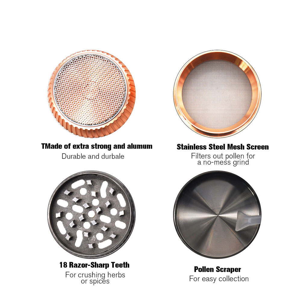 Metal Smoke Grinder Creative Mushroom Zinc Alloy Grinder 3 Metal Smoke Grinder Creative Mushroom Zinc Alloy Grinder - Image 3