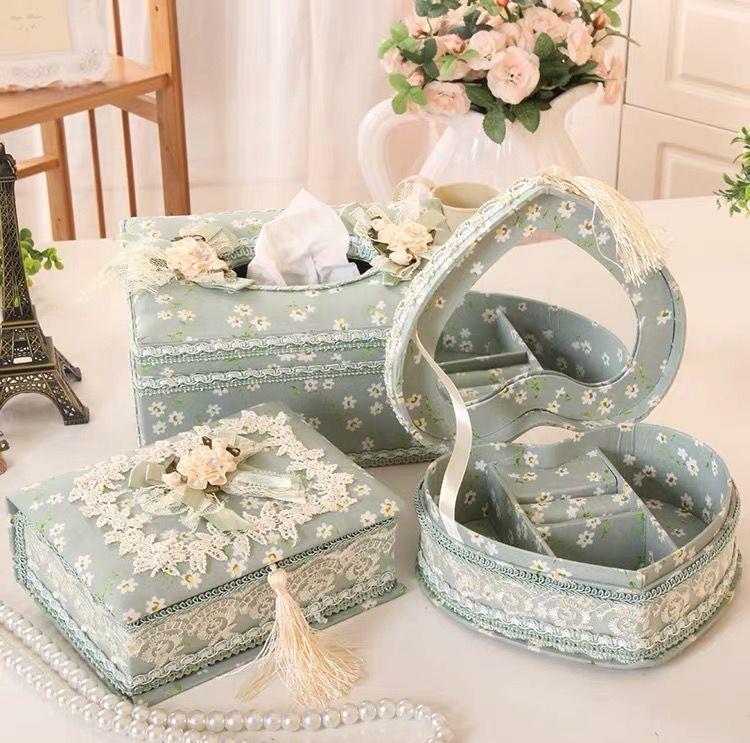 Jewelry Box, Earrings, Ring Storage Box, Tissue Box 1 Jewelry Box, Earrings, Ring Storage Box, Tissue Box