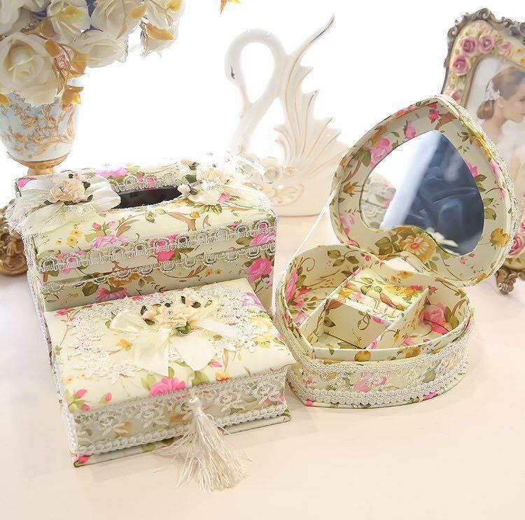 Jewelry Box, Earrings, Ring Storage Box, Tissue Box 4 Jewelry Box, Earrings, Ring Storage Box, Tissue Box - Image 4