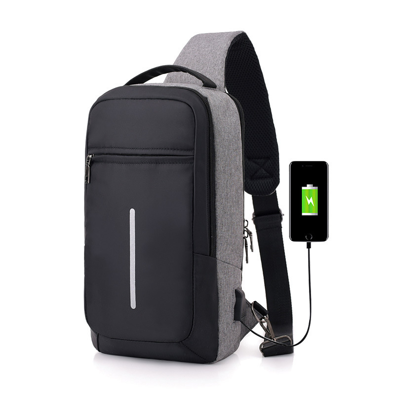 Anti-theft USB Charging Chest Bag 4 Anti-theft USB Charging Chest Bag - Image 4