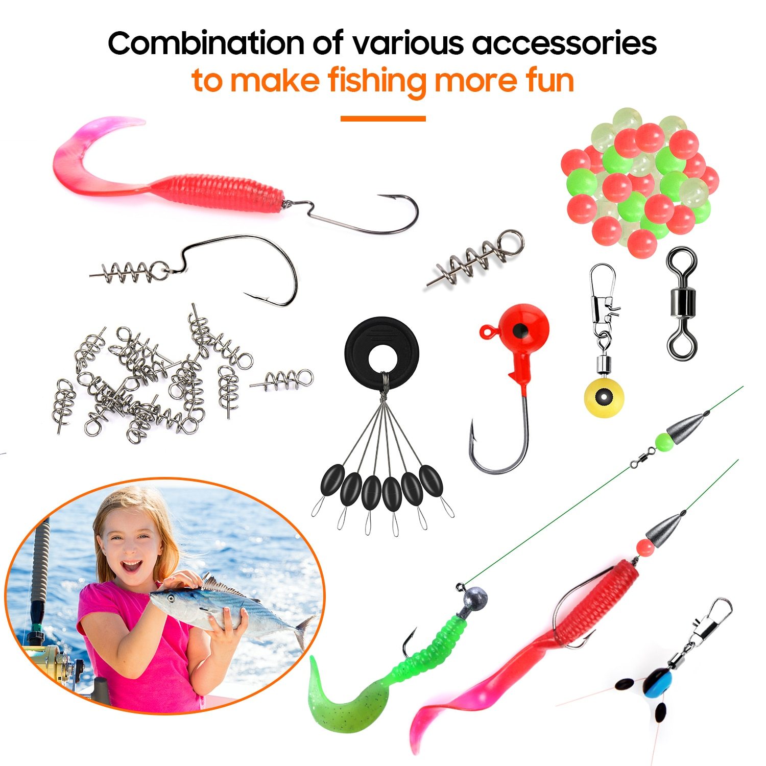 Sea Fishing 246 Pieces Set Box Set Storage Box Full Set Of Fishing Accessories Bait 2 Sea Fishing 246 Pieces Set Box Set Storage Box Full Set Of Fishing Accessories Bait - Image 2