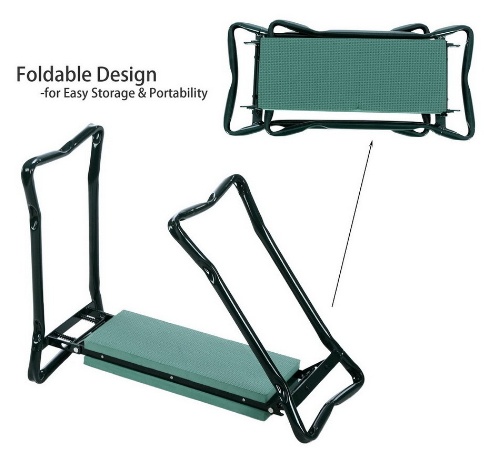 Foldable Outdoor Lawn Chair With Tool Pouch Garden Rest 6 Foldable Outdoor Lawn Chair With Tool Pouch Garden Rest - Image 6
