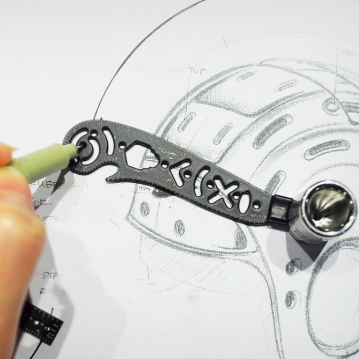 Multi-function Drawing Painting Ruler 5 Multi-function Drawing Painting Ruler - Image 5