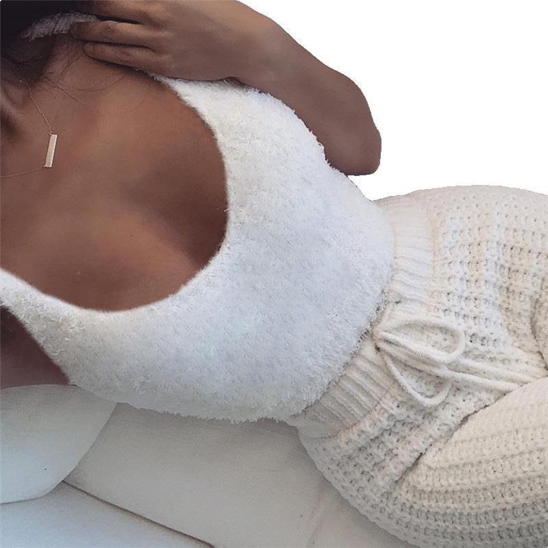 3pcs Womens Clothing Long Sleeve Crop Tank Top And Drawstring Shorts Pajama Set 9 3pcs Womens Clothing Long Sleeve Crop Tank Top And Drawstring Shorts Pajama Set - Image 9