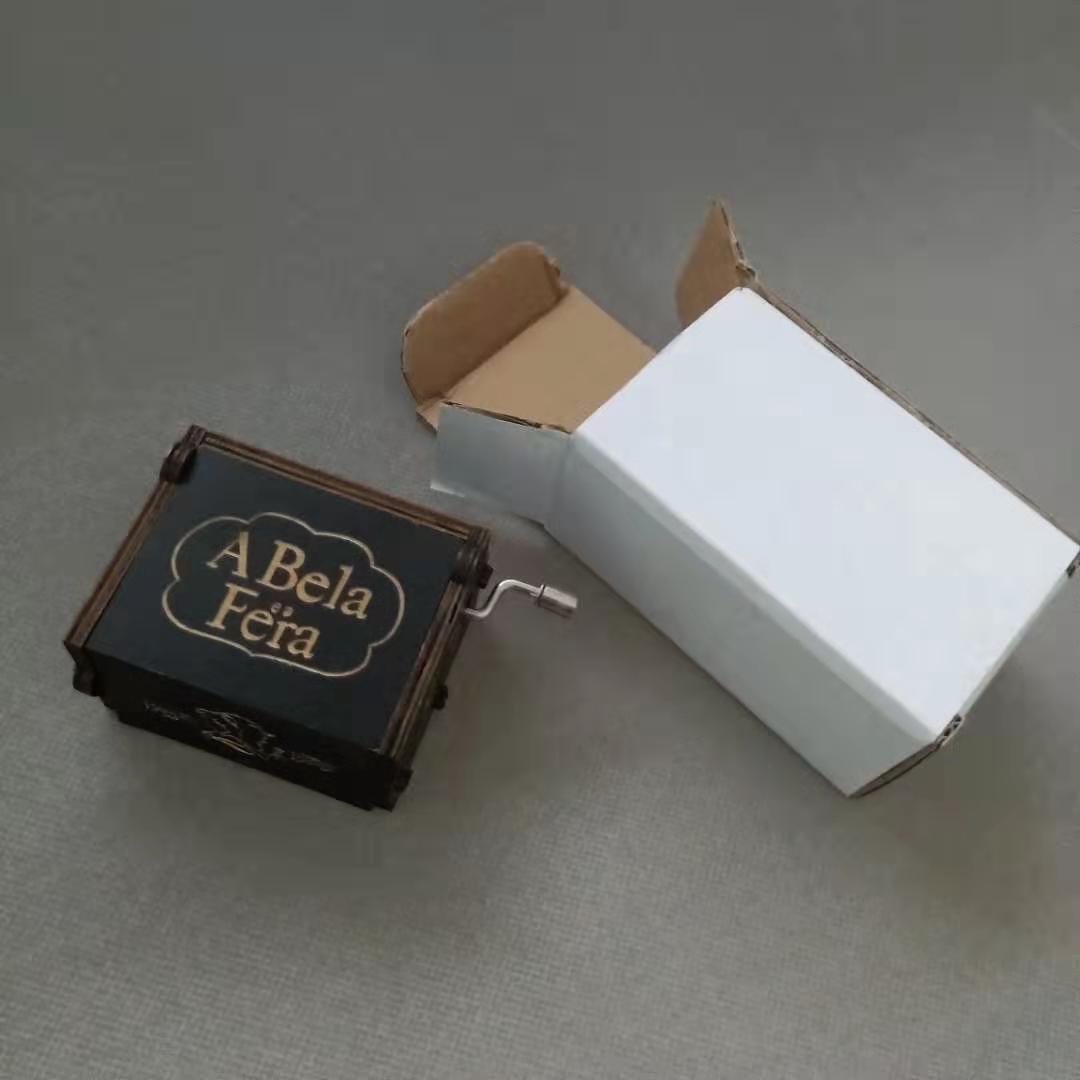 Carved Wooden Hand Crank Music Box 3 Carved Wooden Hand Crank Music Box - Image 3