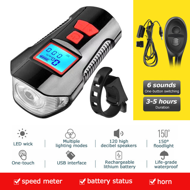 Waterproof Bicycle Light USB Charging 2 Waterproof Bicycle Light USB Charging - Image 2