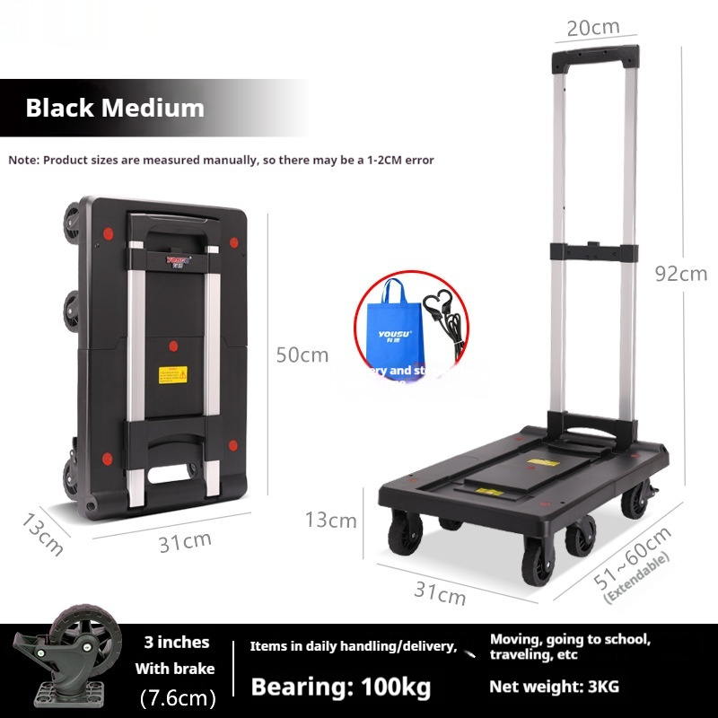 Foldable And Portable Trolley Luggage Trolley Hand Buggy 7 Foldable And Portable Trolley Luggage Trolley Hand Buggy - Image 7