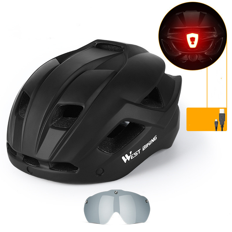 Cycling Helmet Integrated With Goggles Helmet Mountain Road Bike Helmet Equipment 5 Cycling Helmet Integrated With Goggles Helmet Mountain Road Bike Helmet Equipment - Image 5