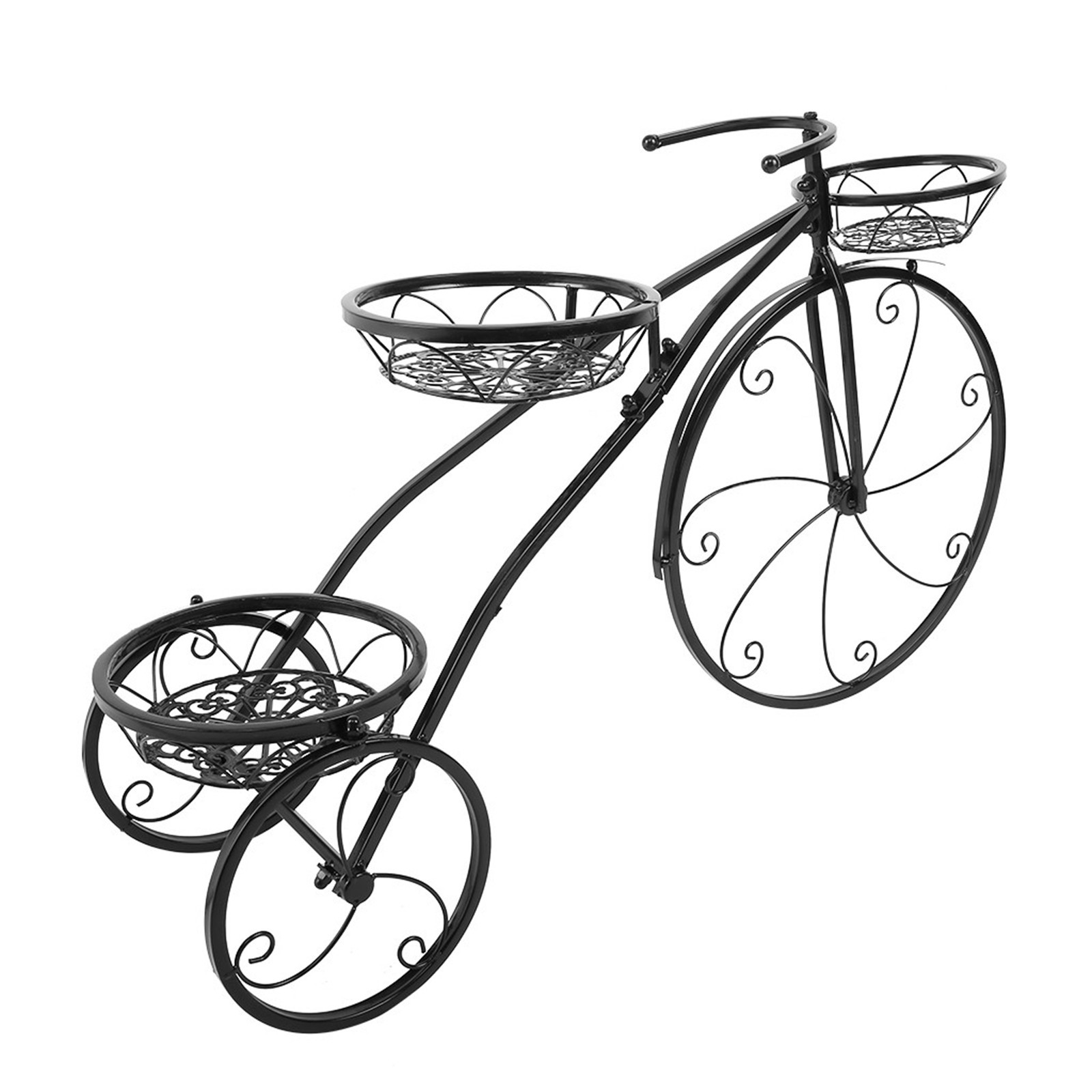 Tricycle Plant Stand Flower Pot Cart Holder Ideal For Home Garden And Patio 2 Tricycle Plant Stand Flower Pot Cart Holder Ideal For Home Garden And Patio - Image 2