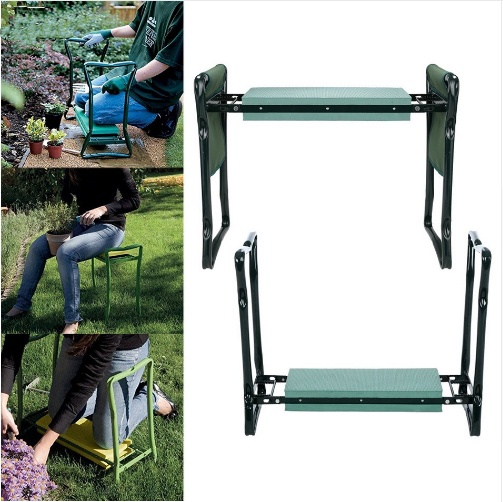 Foldable Outdoor Lawn Chair With Tool Pouch Garden Rest 8 Foldable Outdoor Lawn Chair With Tool Pouch Garden Rest - Image 8