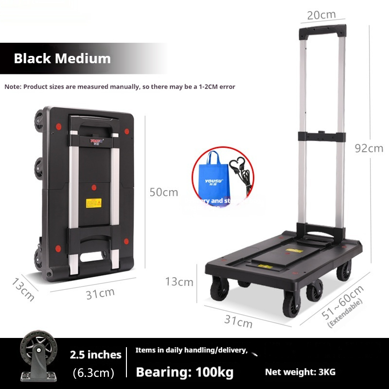 Foldable And Portable Trolley Luggage Trolley Hand Buggy 9 Foldable And Portable Trolley Luggage Trolley Hand Buggy - Image 9