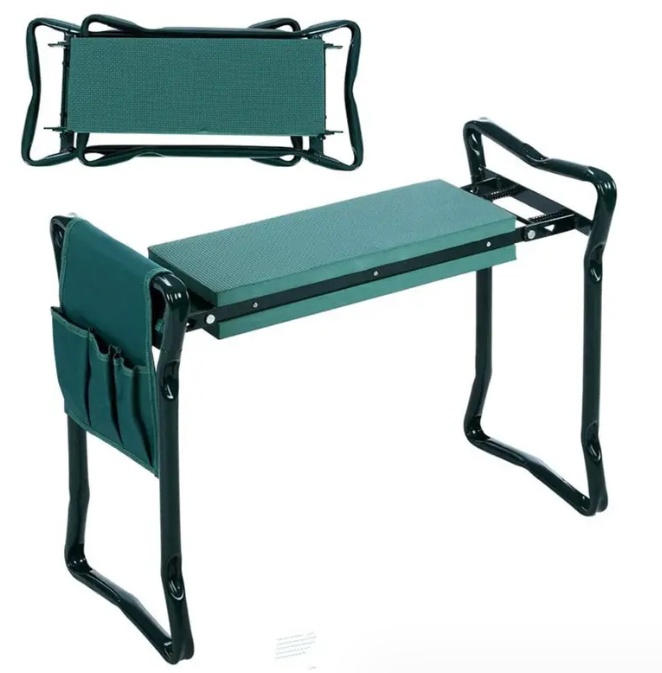 Foldable Outdoor Lawn Chair With Tool Pouch Garden Rest 10 Foldable Outdoor Lawn Chair With Tool Pouch Garden Rest - Image 10