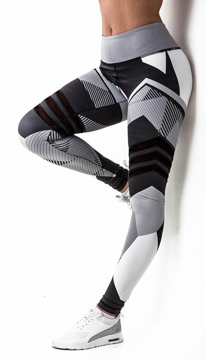 Printed Reflective Sport Yoga Pants Women 3 Printed Reflective Sport Yoga Pants Women - Image 3