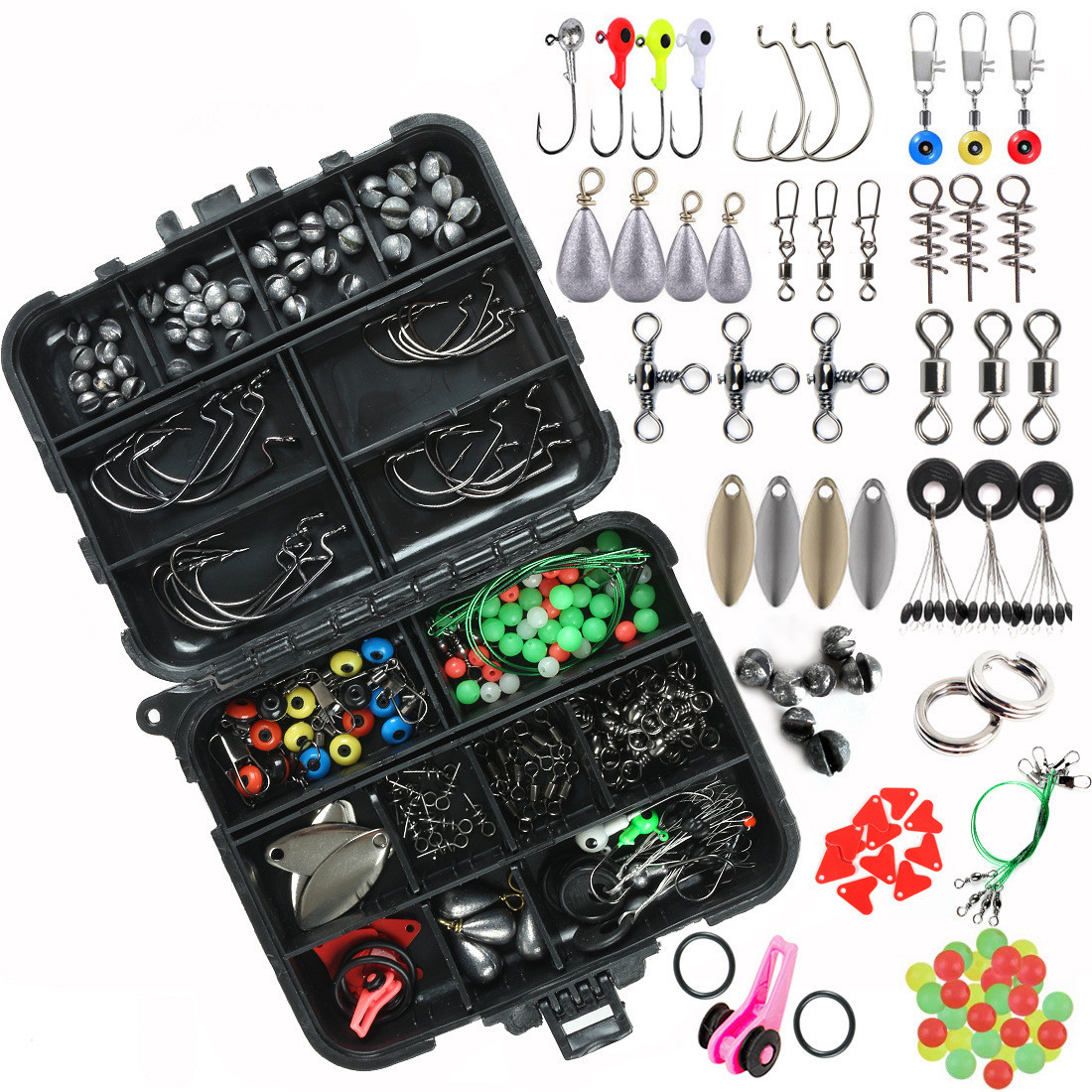 188 Pieces of Fishing Accessories Set 1 188 Pieces of Fishing Accessories Set
