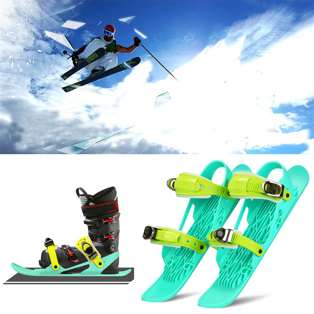 Mini Ski Skates Portable Short Ski board Adjustable Skates Shoes 7 Mini Ski Skates Portable Short Ski board Adjustable Skates Shoes - Image 7