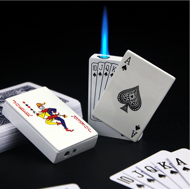 Poker Card Metal Windproof 1 Poker Card Metal Windproof