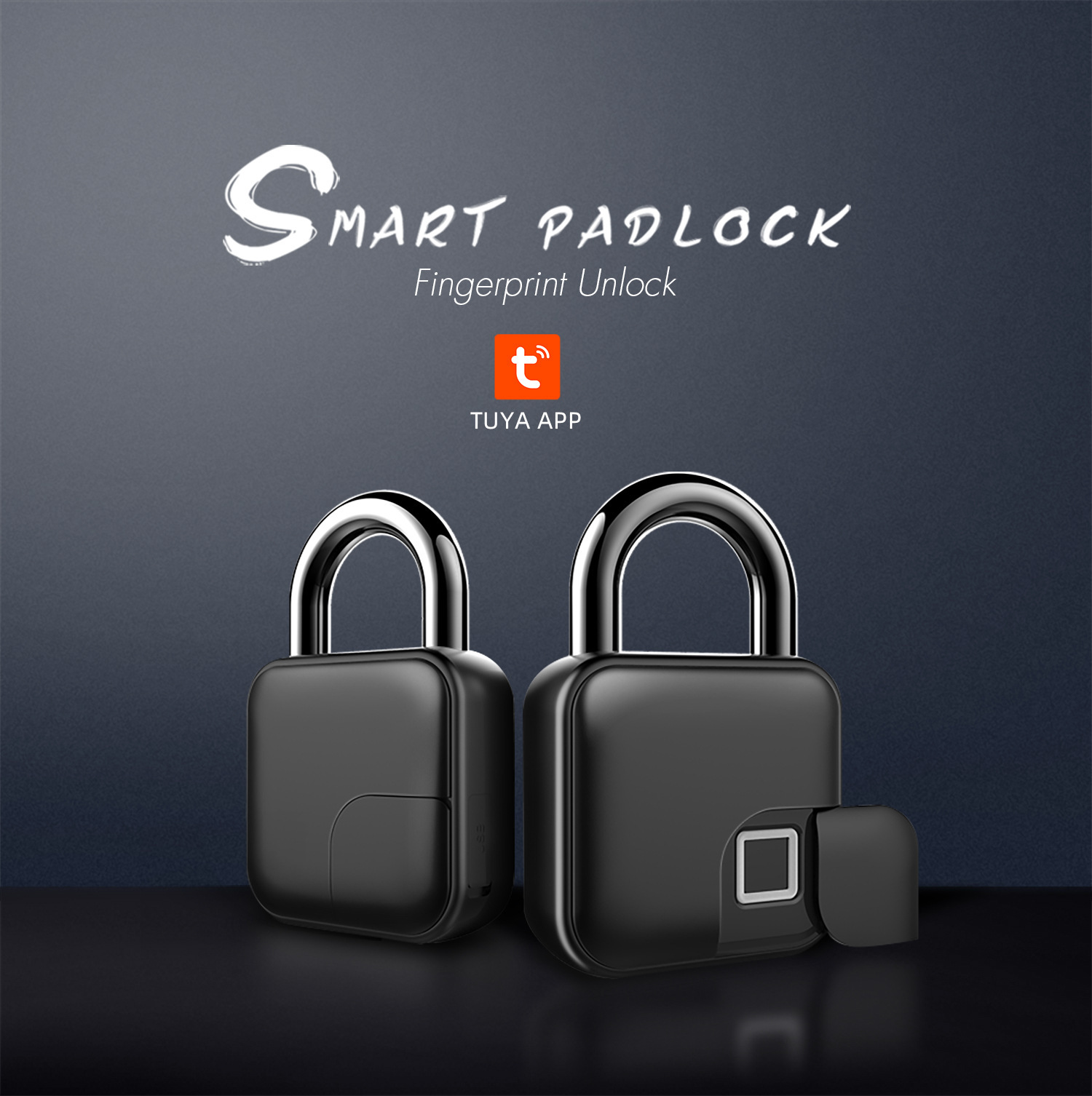 Smart Fingerprint Padlock Bluetooth Dorm Anti-theft Lock Remote 1 Smart Fingerprint Padlock Bluetooth Dorm Anti-theft Lock Remote