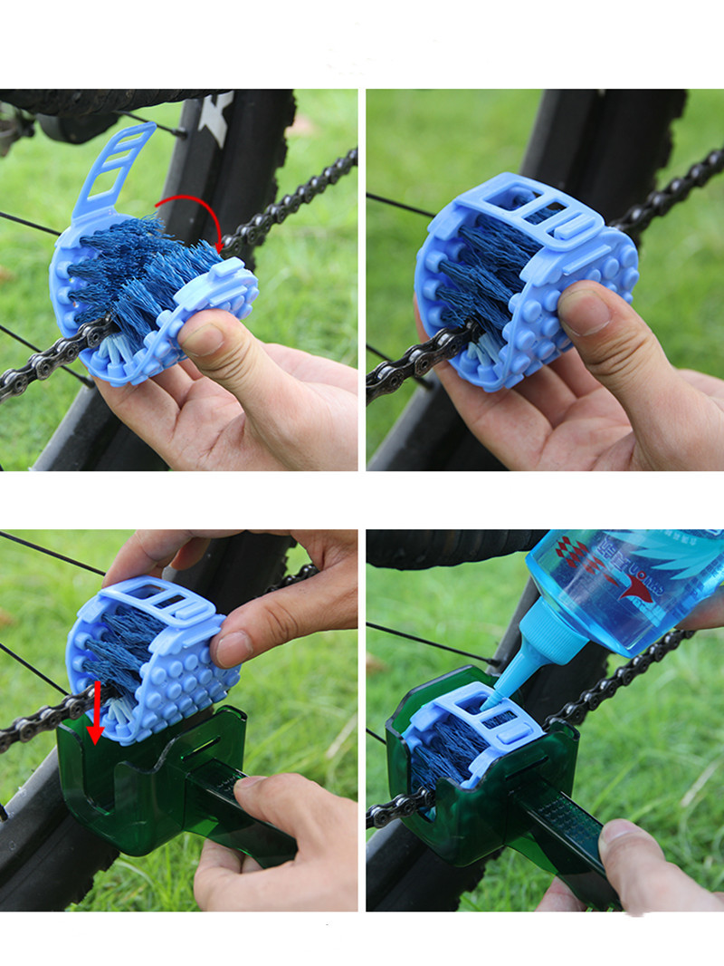 Bicycle Chain Cleaner Scrubber Brush Set 5 Bicycle Chain Cleaner Scrubber Brush Set - Image 5