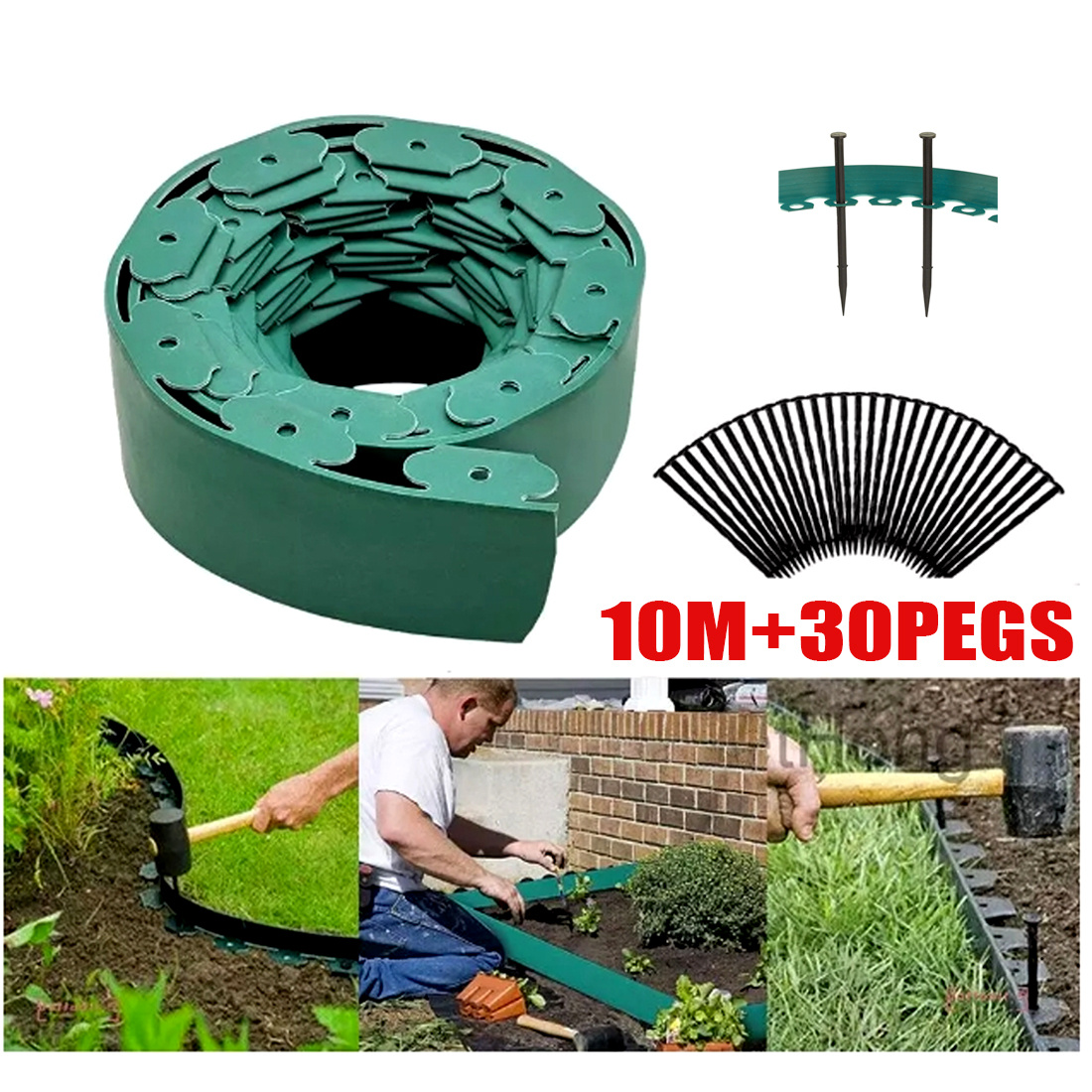 10-meter Outdoor Garden Boundary Lawn Isolation Stripedge Strip Send 30 Nails 2 10-meter Outdoor Garden Boundary Lawn Isolation Stripedge Strip Send 30 Nails - Image 2