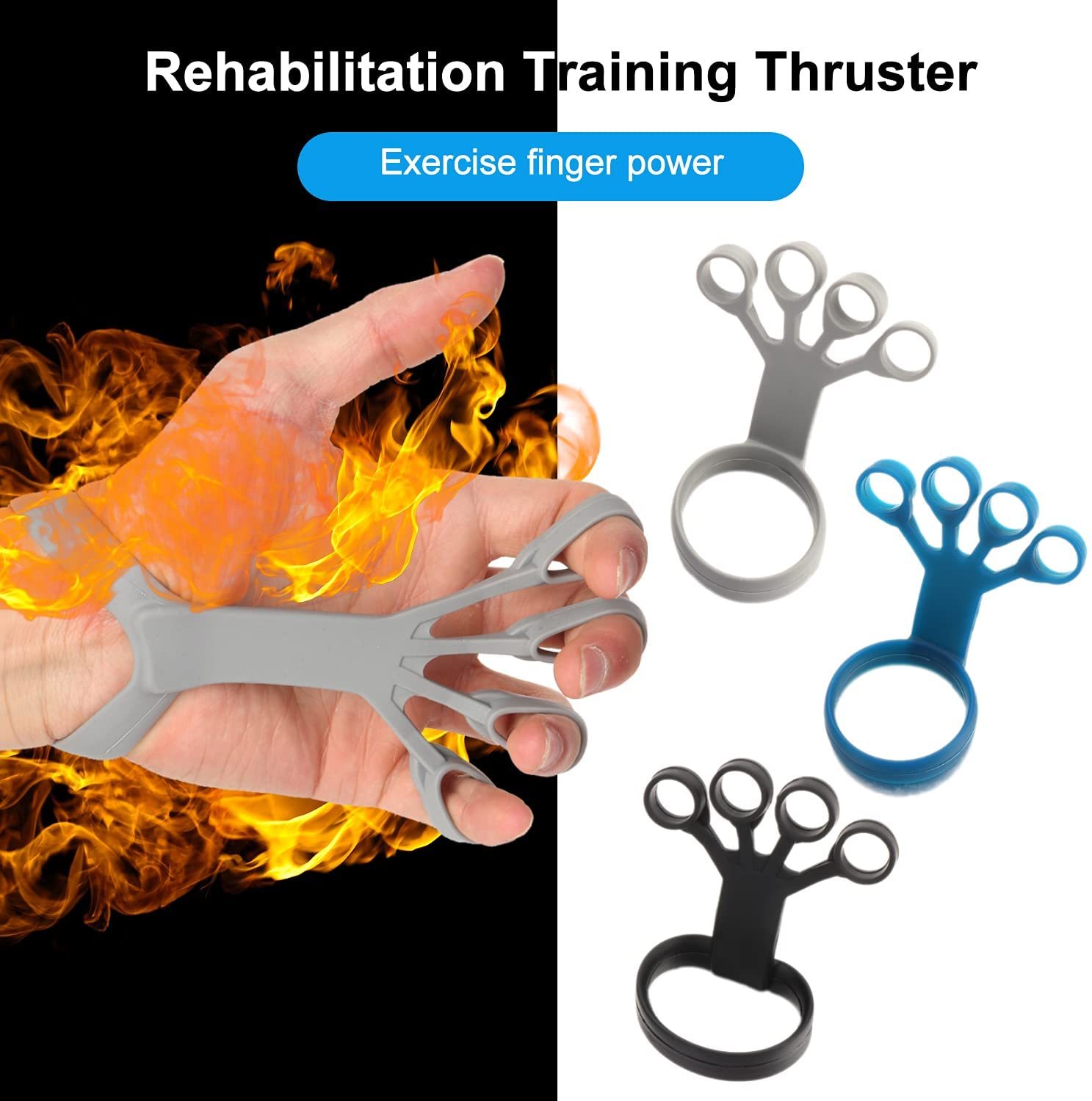 Silicone Grip Device Finger Exercise Stretcher 1 Silicone Grip Device Finger Exercise Stretcher