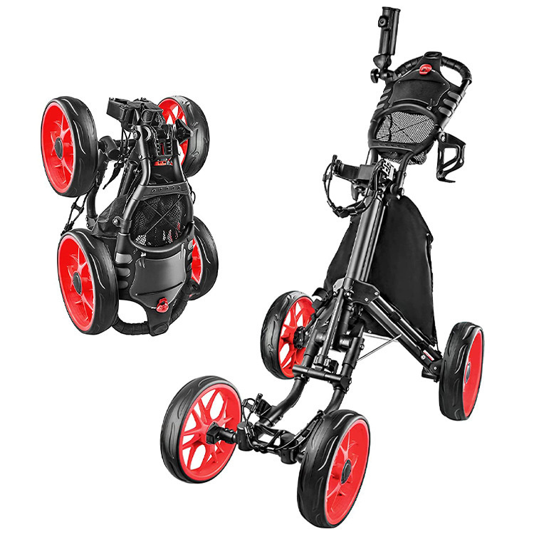 Foldable 4 Wheels Golf Trolley Golf Supplies 3 Foldable 4 Wheels Golf Trolley Golf Supplies - Image 3