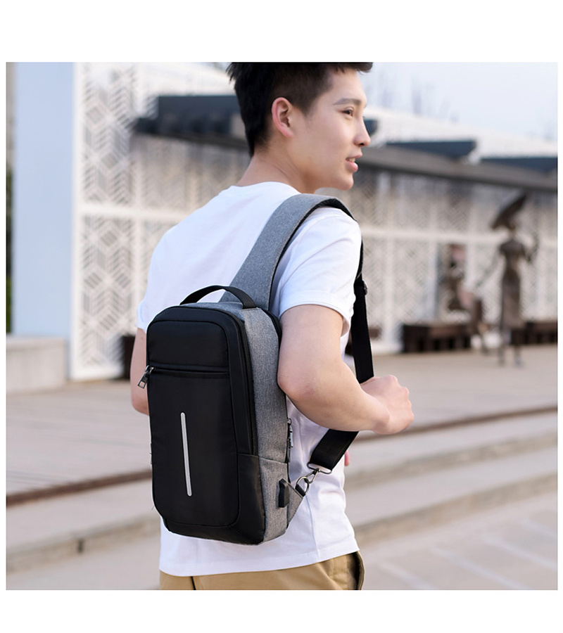 Anti-theft USB Charging Chest Bag 2 Anti-theft USB Charging Chest Bag - Image 2