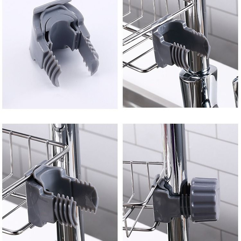 Adjustable Sink Drain Rack for Accessories 6 Adjustable Sink Drain Rack for Accessories - Image 6