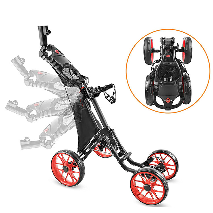 Foldable 4 Wheels Golf Trolley Golf Supplies 5 Foldable 4 Wheels Golf Trolley Golf Supplies - Image 5