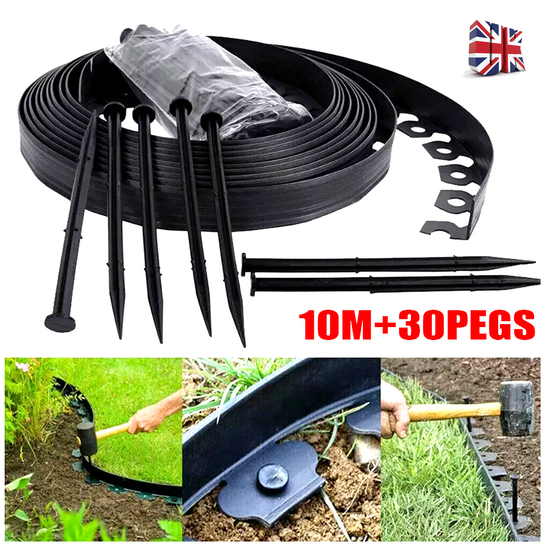 10-meter Outdoor Garden Boundary Lawn Isolation Stripedge Strip Send 30 Nails 1 10-meter Outdoor Garden Boundary Lawn Isolation Stripedge Strip Send 30 Nails
