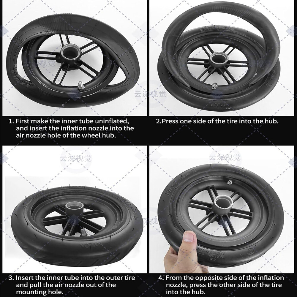 Electric Scooter Rubber Tire 8 0.5x2 Inner Tube Outer Tube Replacement Tyre 9 Electric Scooter Rubber Tire 8 0.5x2 Inner Tube Outer Tube Replacement Tyre - Image 9