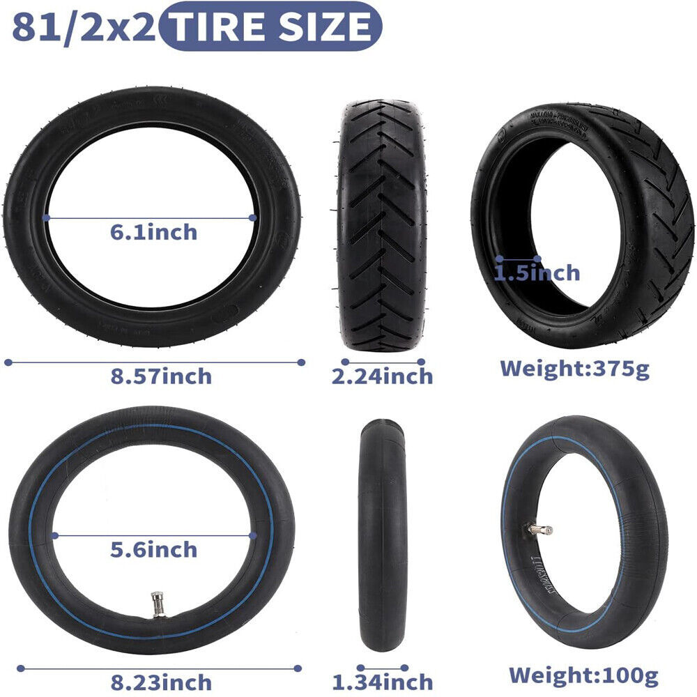 Electric Scooter Rubber Tire 8 0.5x2 Inner Tube Outer Tube Replacement Tyre 2 Electric Scooter Rubber Tire 8 0.5x2 Inner Tube Outer Tube Replacement Tyre - Image 2