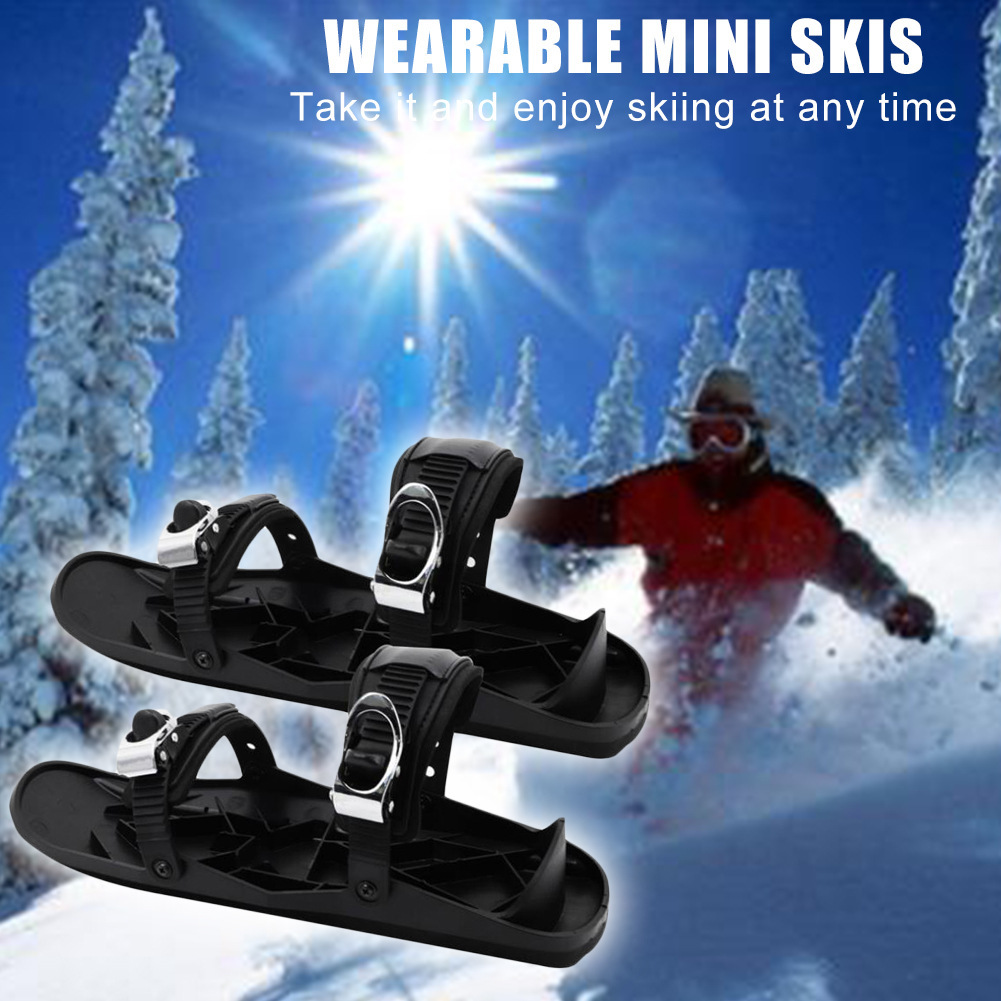 Mini Ski Skates Portable Short Ski board Adjustable Skates Shoes 5 Mini Ski Skates Portable Short Ski board Adjustable Skates Shoes - Image 5