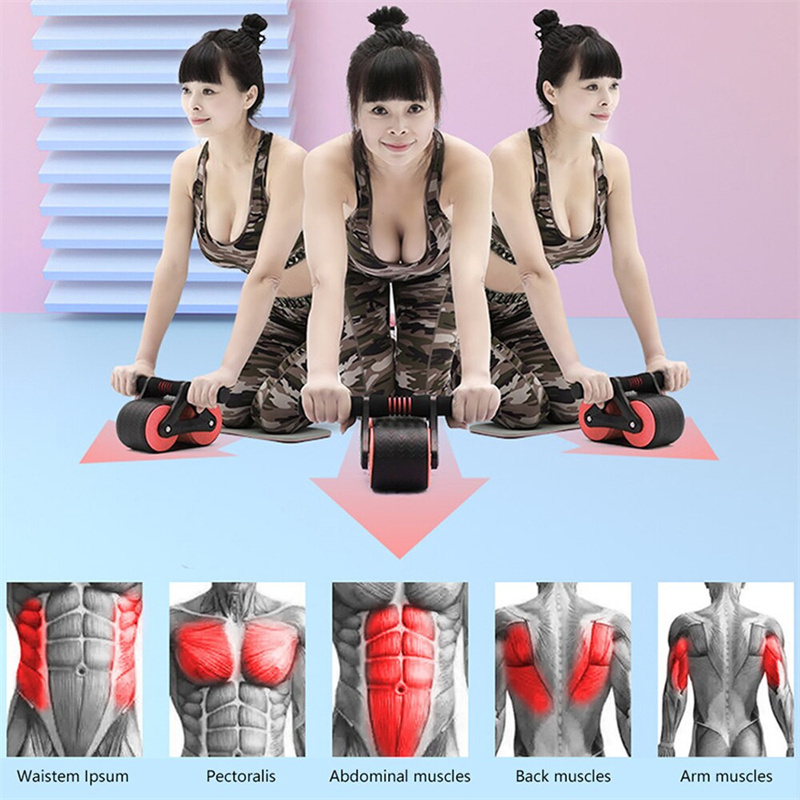 Double Wheel Abdominal Exerciser Abs Roller 7 Double Wheel Abdominal Exerciser Abs Roller - Image 7