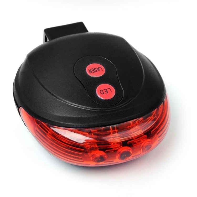 Bicycle Tail Light 5 LED 2 Laser 4 Bicycle Tail Light 5 LED 2 Laser - Image 4