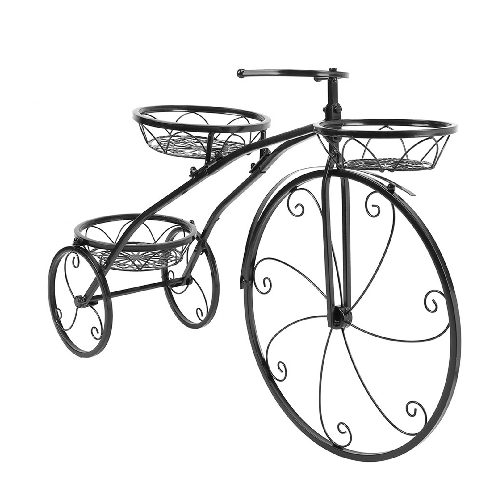 Tricycle Plant Stand Flower Pot Cart Holder Ideal For Home Garden And Patio 7 Tricycle Plant Stand Flower Pot Cart Holder Ideal For Home Garden And Patio - Image 7