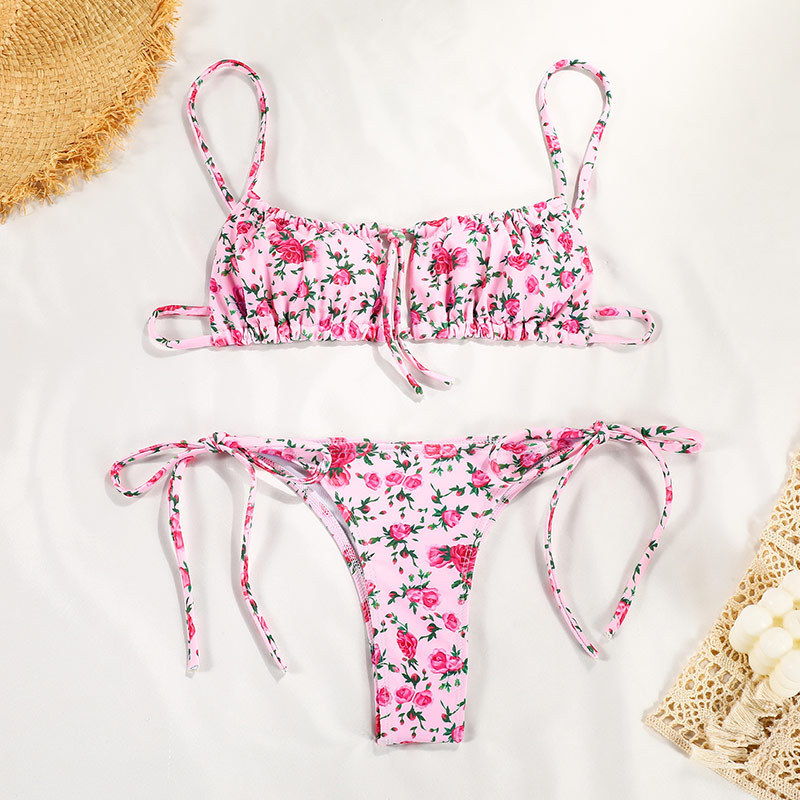 Swimwear Women's Printed Strap Bikini 2 Swimwear Women's Printed Strap Bikini - Image 2
