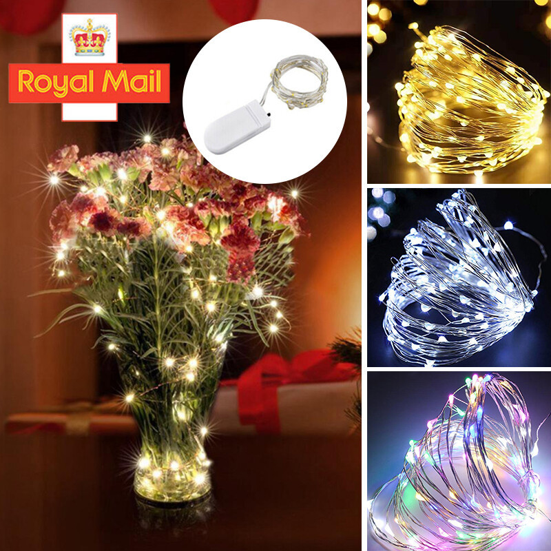 6 Pack 20 LEDs Battery Operated Mini LED Copper Wire String Fairy Lights Part 2m 9 6 Pack 20 LEDs Battery Operated Mini LED Copper Wire String Fairy Lights Part 2m - Image 9