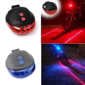 Bicycle Tail Light 5 LED  2 Laser