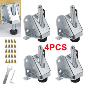 4x M10 Heavy Duty Levelling Height Adjustable Machine Furniture Feet W Lock Nut