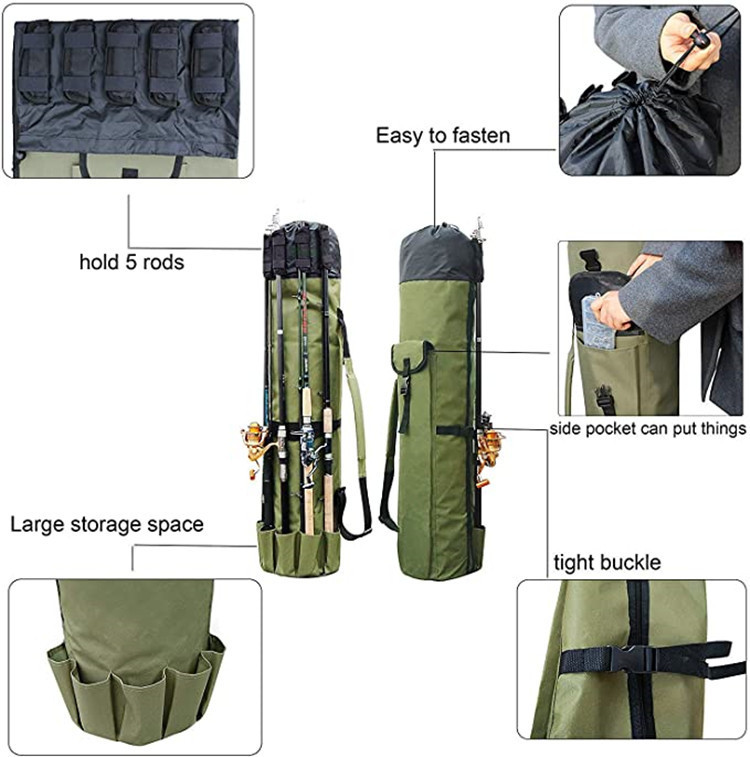Multifunctional Fishing Rod Bag Sea Rod Fishing Gear Storage Bag 5 Multifunctional Fishing Rod Bag Sea Rod Fishing Gear Storage Bag - Image 5