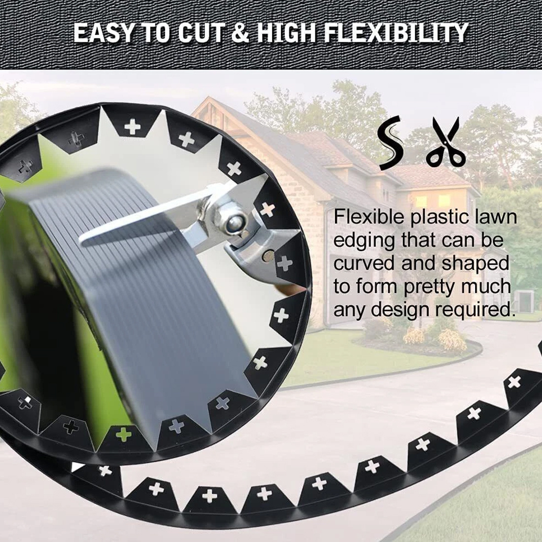 10-meter Outdoor Garden Boundary Lawn Isolation Stripedge Strip Send 30 Nails 6 10-meter Outdoor Garden Boundary Lawn Isolation Stripedge Strip Send 30 Nails - Image 6